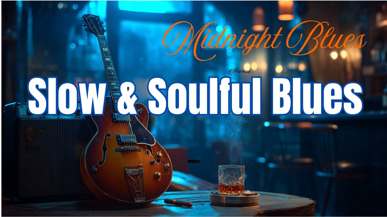 Midnight Blues 80 Min| Soulful Slow Blues Guitar for Relaxing, Studying & Unwinding