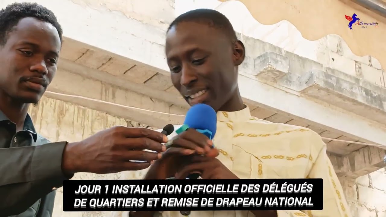 Jour1 Installation officielle et remise de drapeau aux délégués de quartiers :Arafat et Kouly