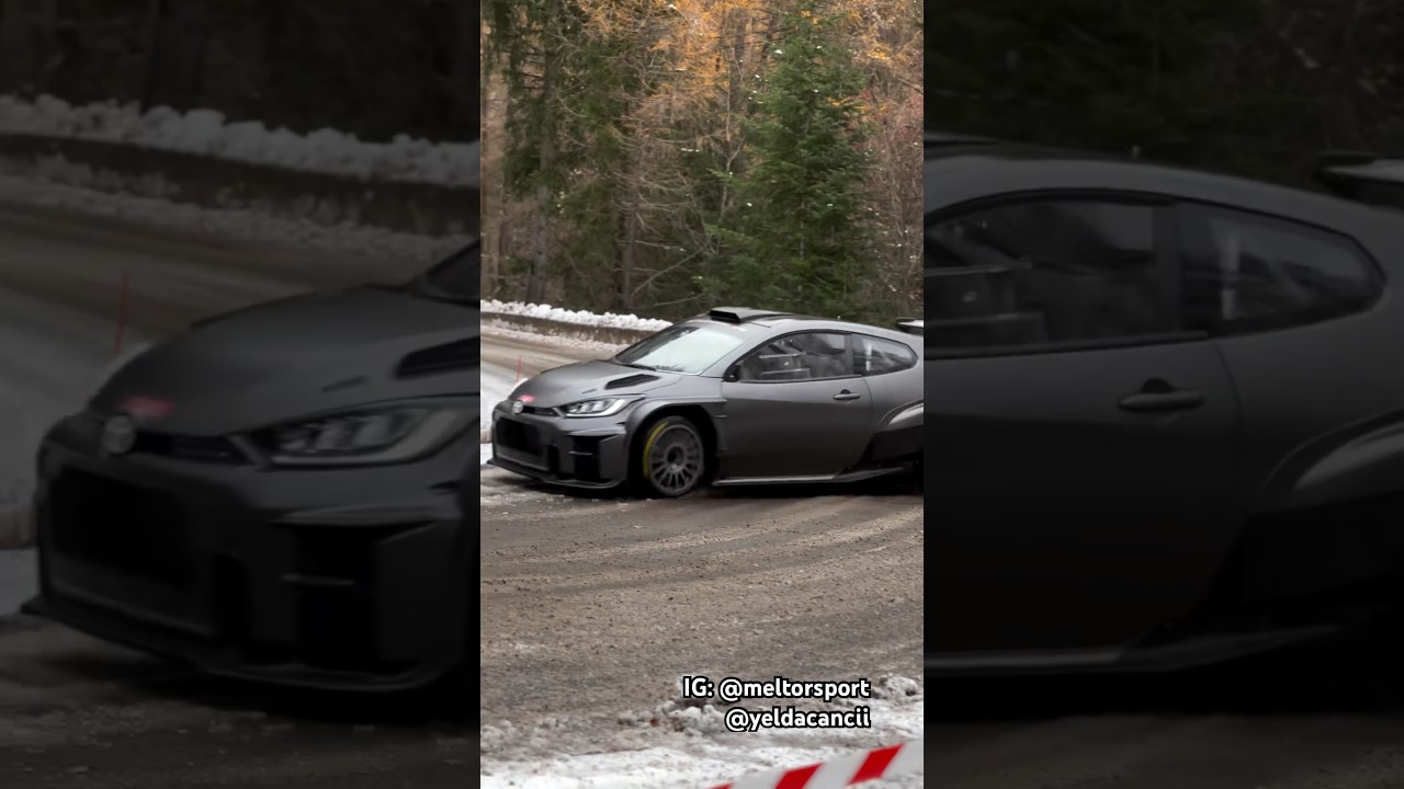 Toyota GR Yaris Rally2 Conquers Snowy Trials for Rally Monte Carlo 2024! ❄️🏁 #Shorts | GSCN Videos