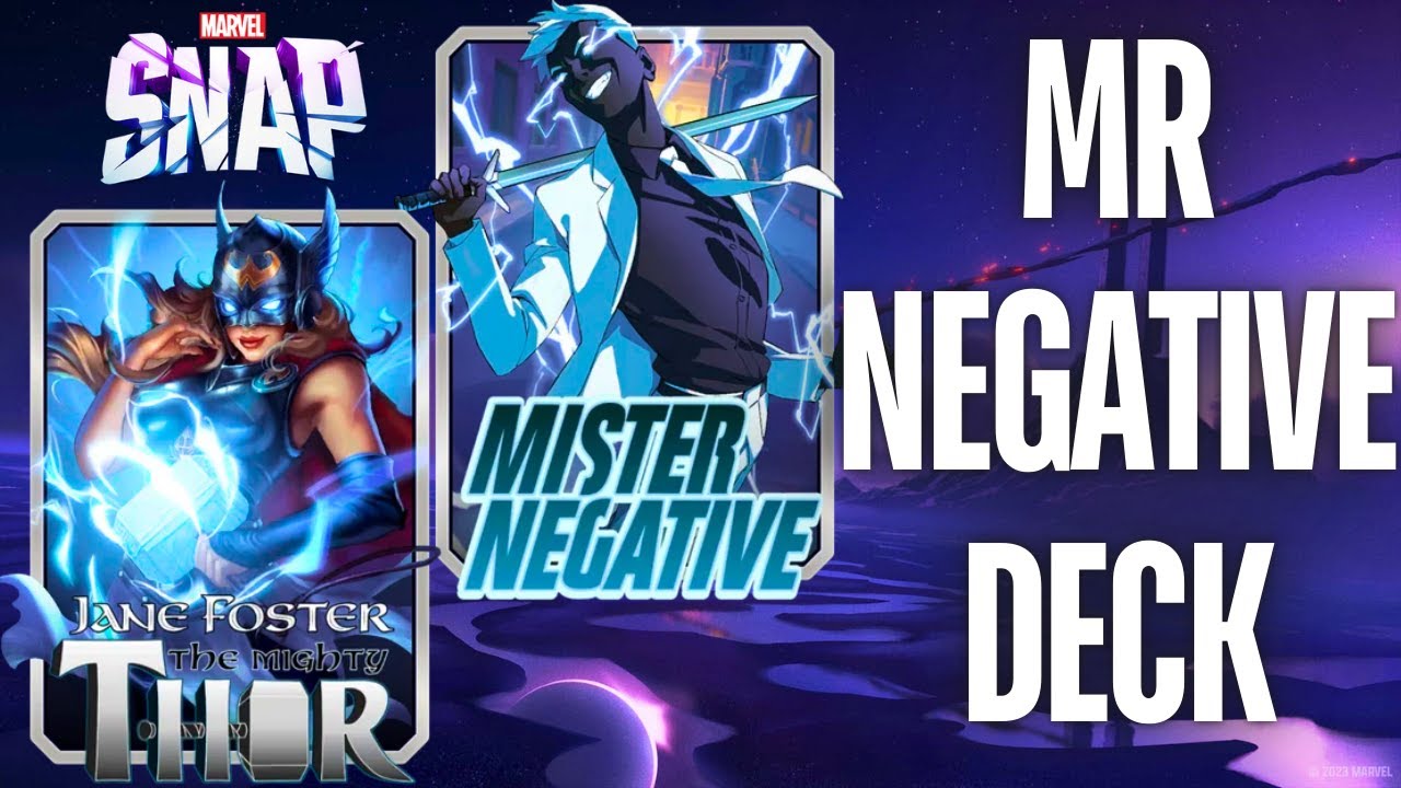 Mr Negative Proving is the Best Deck in Marvel Snap