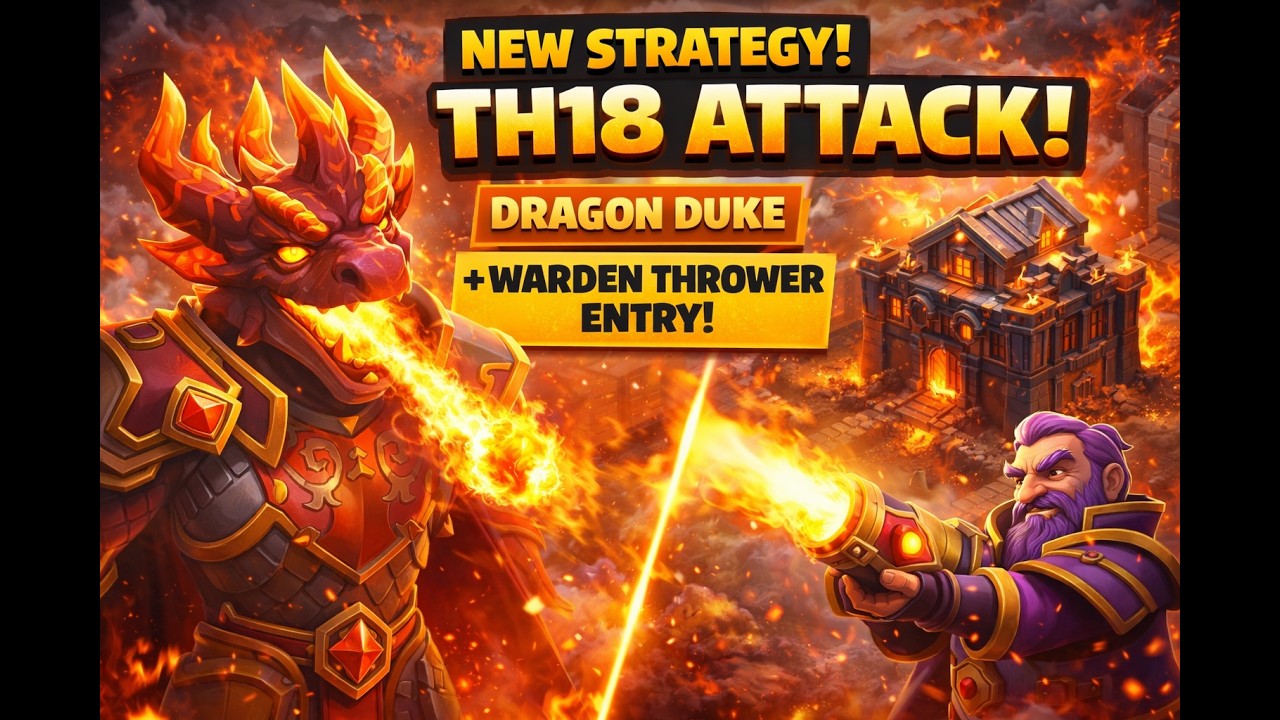 🔥 NEW TH18 DRAGON DUKE ATTACK STRATEGY! 🔥
