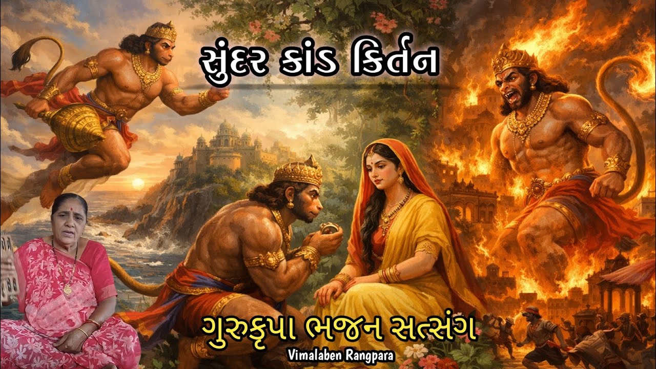 સુંદર કાંડ કીર્તન | થાળીમાં કેસર ઘોળ્યા | હનુમાનજી કીર્તન | ગુરૂકૃપા ભજન સત્સંગ | Vimalaben Rangpara