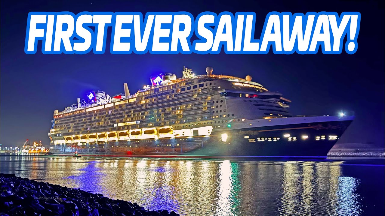 Disney Adventure FIRST Sail Away from Port Canaveral!