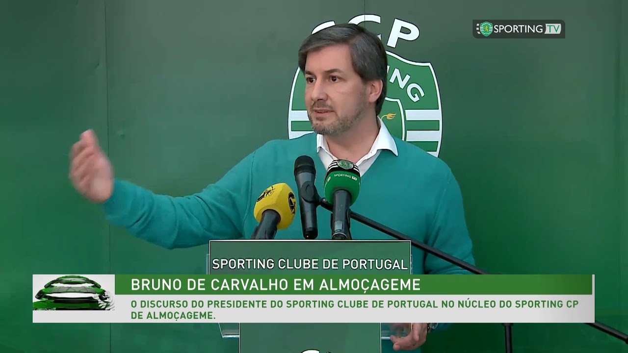 Discurso de Presidente Bruno de Carvalho no Núcleo de Almoçageme.