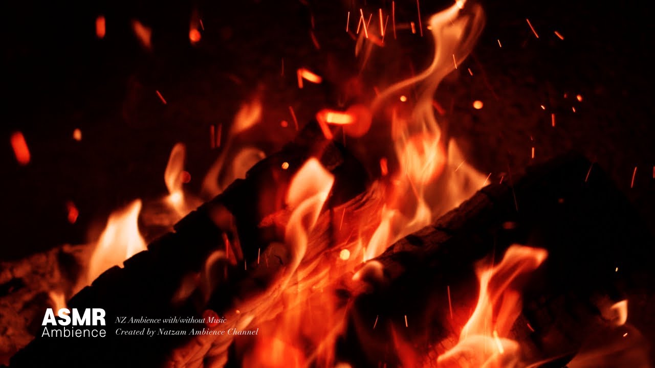 너무 추워서 얼른 만든 모닥불, 장작, 불티 소리 ASMR