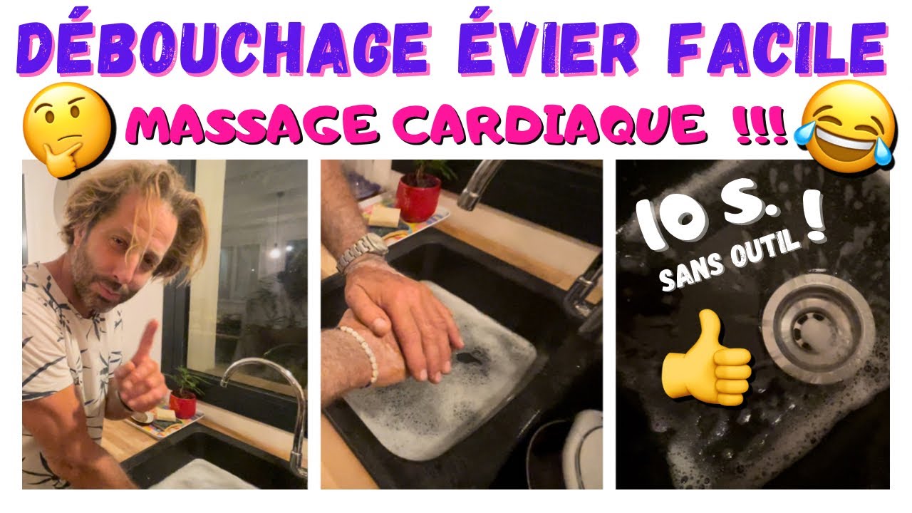 D&eacute;bouchage &eacute;vier sans outil en 10 secondes🤩😂