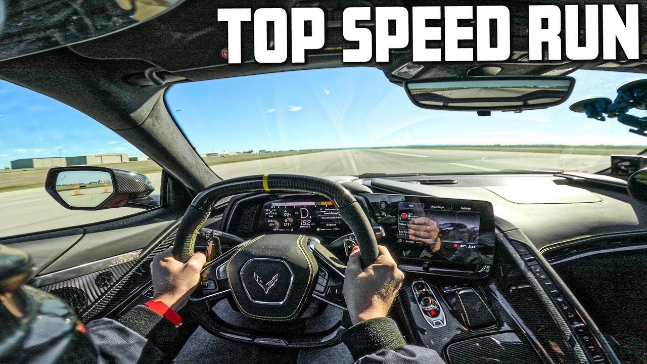 РЕКОРД СКОРОСТИ НА МОЕМ C8 CORVETTE Z06 2023 ГОДА!