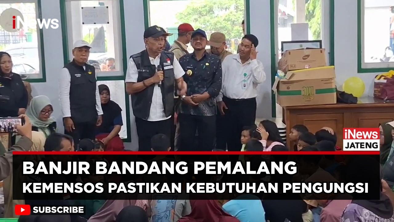 Wamensos Agus Jabo Kunjungi Pengungsi Banjir Pemalang, Salurkan Santunan & Logistik | iNews Jateng