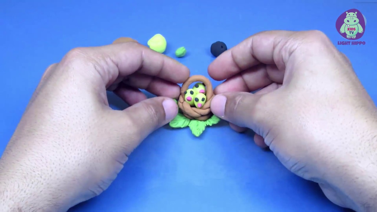How To Make Clay Spring Basket | Clay Modeling Projects 6