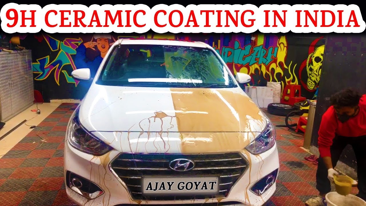 9H Ceramic Coating On Hyundai Verna - Ceramic Nano Coating In Chandigarh