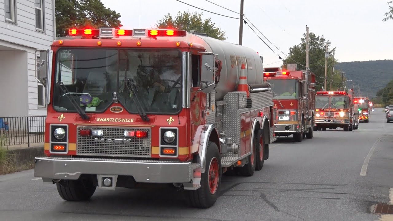 Shartlesville, PA Fire Company 1 Annual Lights & Sirens Firetruck Parade 9/27/25