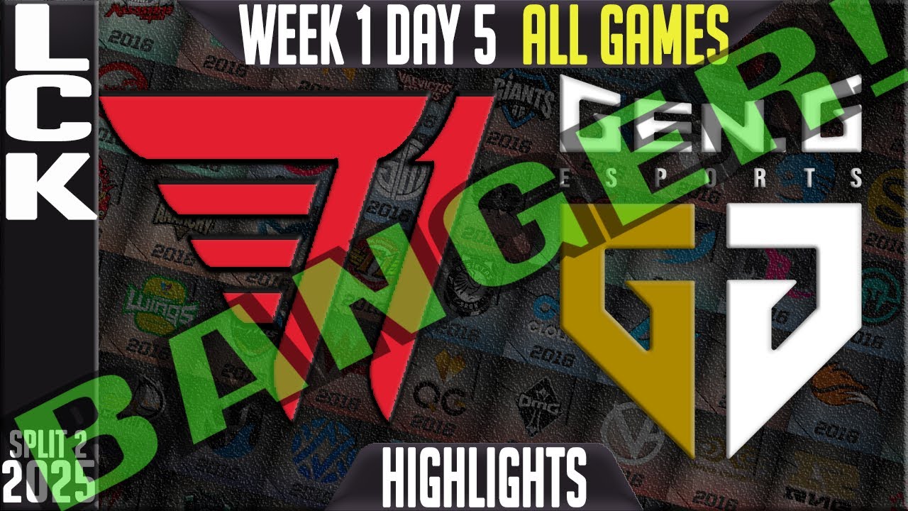 T1 vs GEN Highlights ALL GAMES | LCK W1D5 Split 2 2025 | T1 vs Gen.G