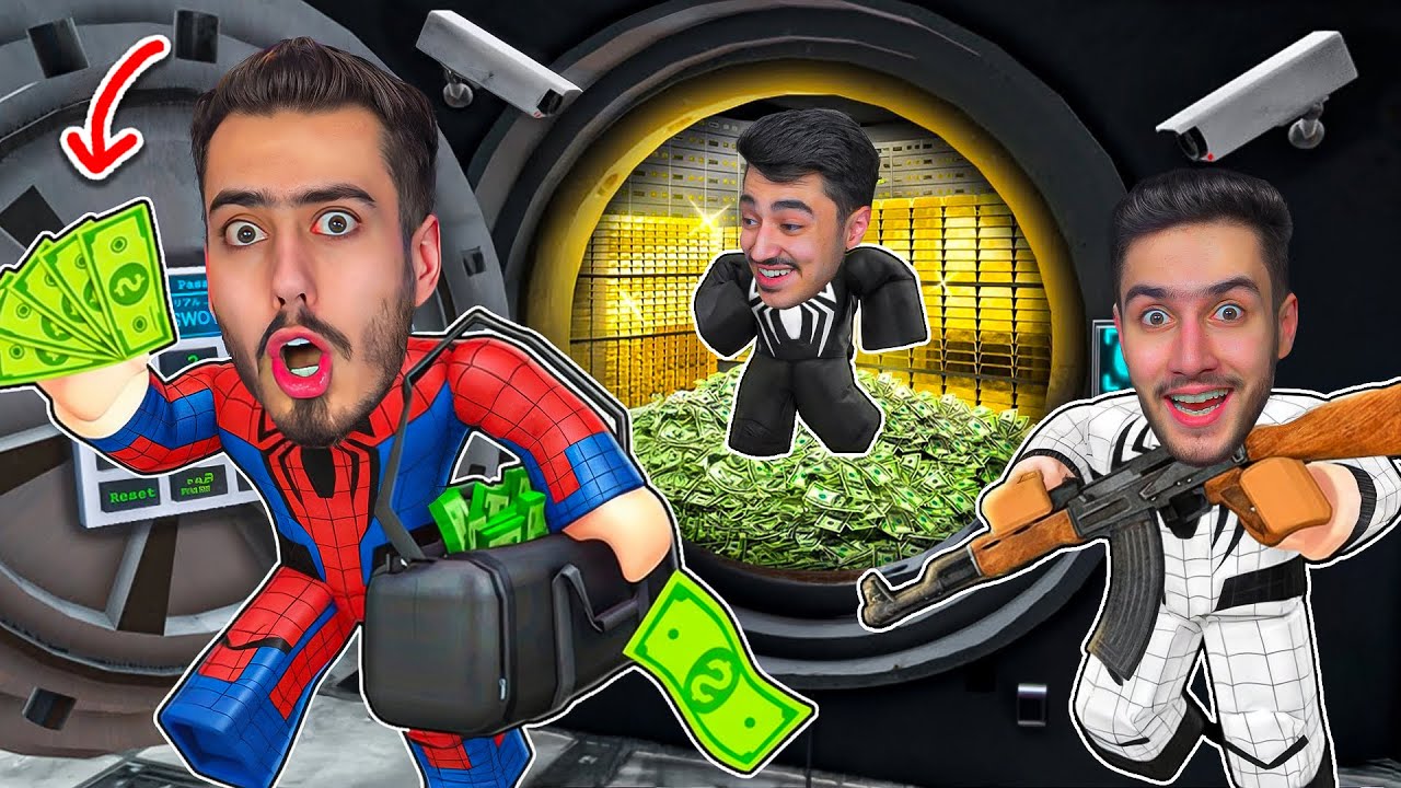 سبايدر واخوانه اشتغلو حرامية في روبلوكس #2 🔥🤑 (سرقنا متحف مجوهرات) !!