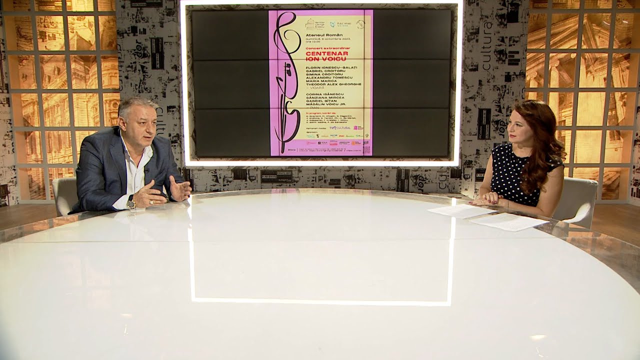 CENTENARUL NAȘTERII MAESTRULUI ION VOICU I MĂDĂLIN VOICU JR., INVITAT LA JURNAL CULTURAL