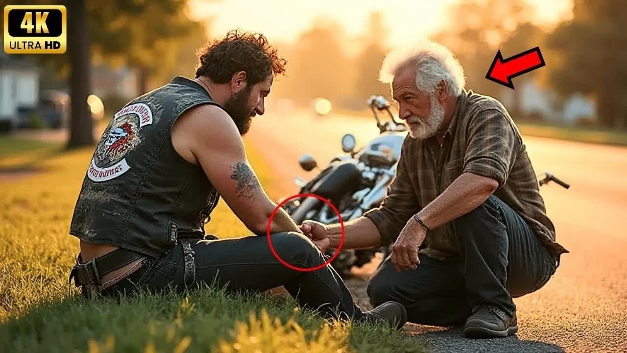 Alter Mann hilft verletztem Biker – ohne zu wissen, dass er ein Hells Angels Captain ist