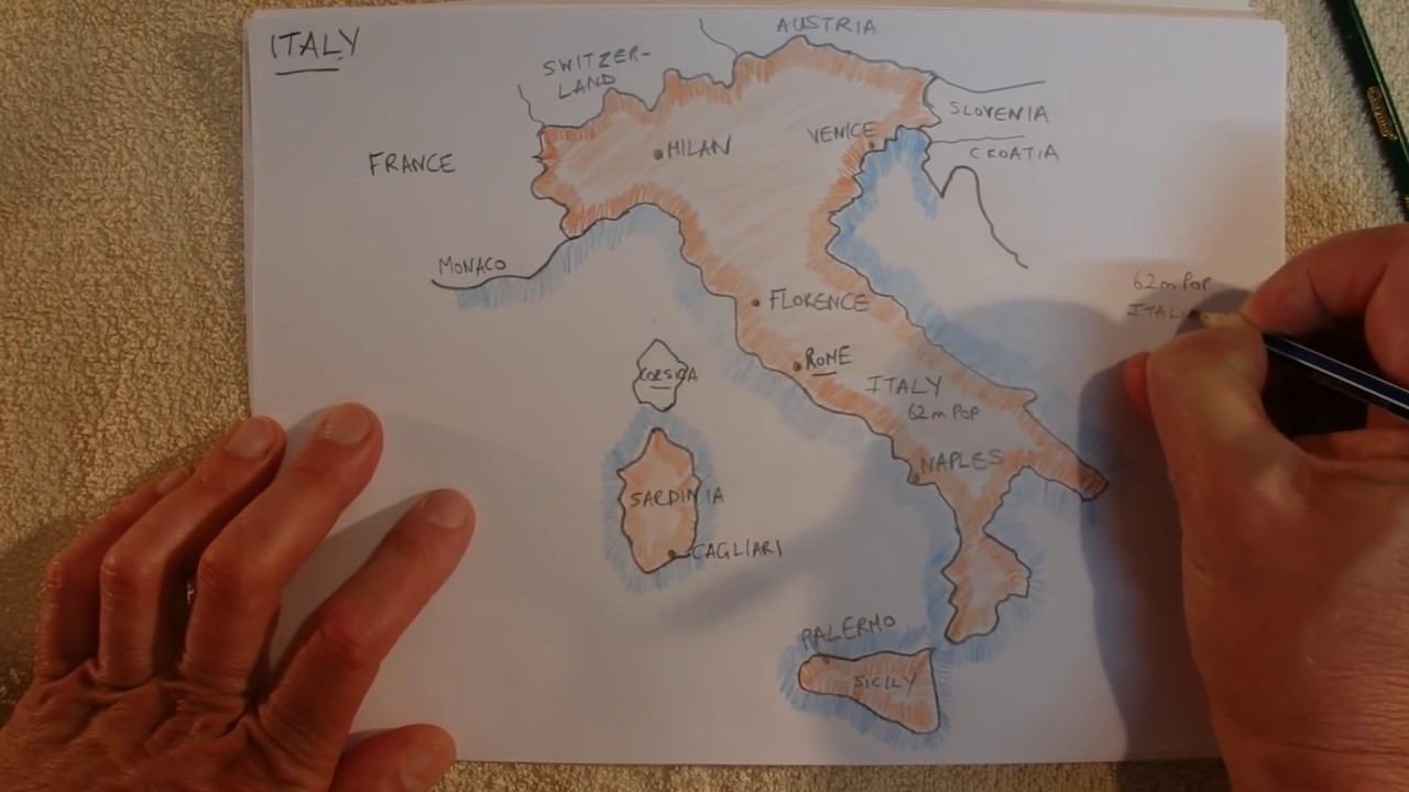 ASMR - Map of Italy - Australian Accent - Describing in a Quiet Whisper (No Chewing Gum)