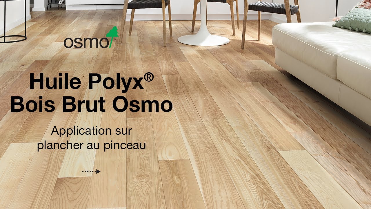 Huile Polyx® Bois Brut Osmo | Application sur plancher au pinceau