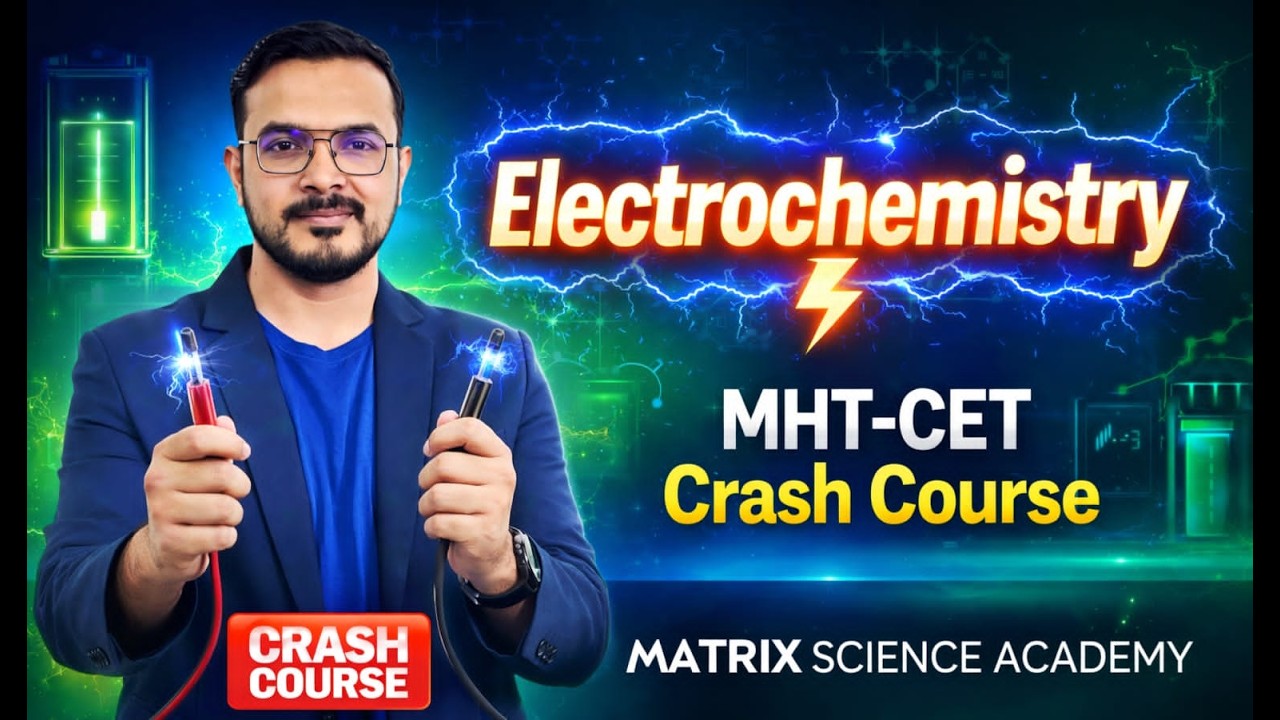 ELECTROCHEMISTRY REVISION LECTURE & PYQ2025 | MHT-CET 2026 CRASH COURSE l WAGH SIR