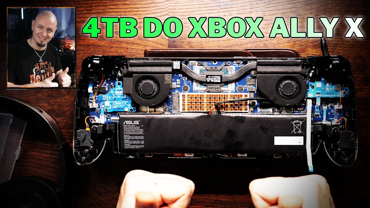 Rozebral jsem XBOX ALLY X a nacpal tam 4TB disk 😈 Upgrade na pohodu
