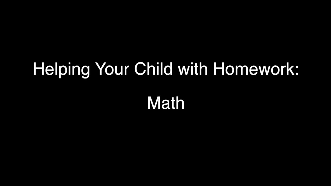 How to help your child with math homework