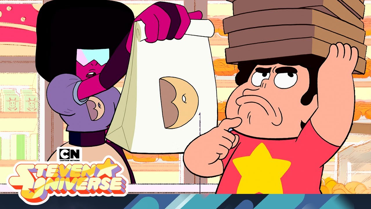 Garnet Goes Donut and Pizza Wild 🍕🍩 | Steven Universe | Cartoon Network