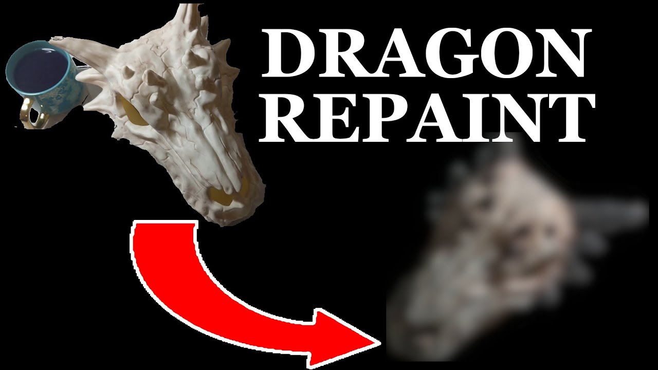 Painting and Weathering a DRAGON SKULL