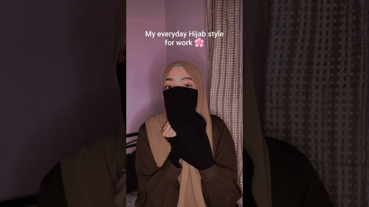 Everyday hijab style for work🌸 #muslimahs #muslimlifestyle #hijabstyle #tutorial