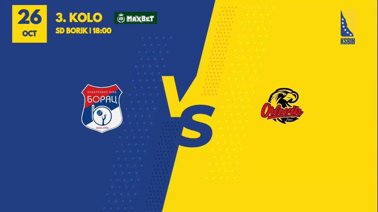 KK Borac WWIN vs KK Orlovik | 3. kolo | MAXBET LIGA | 2025/2026