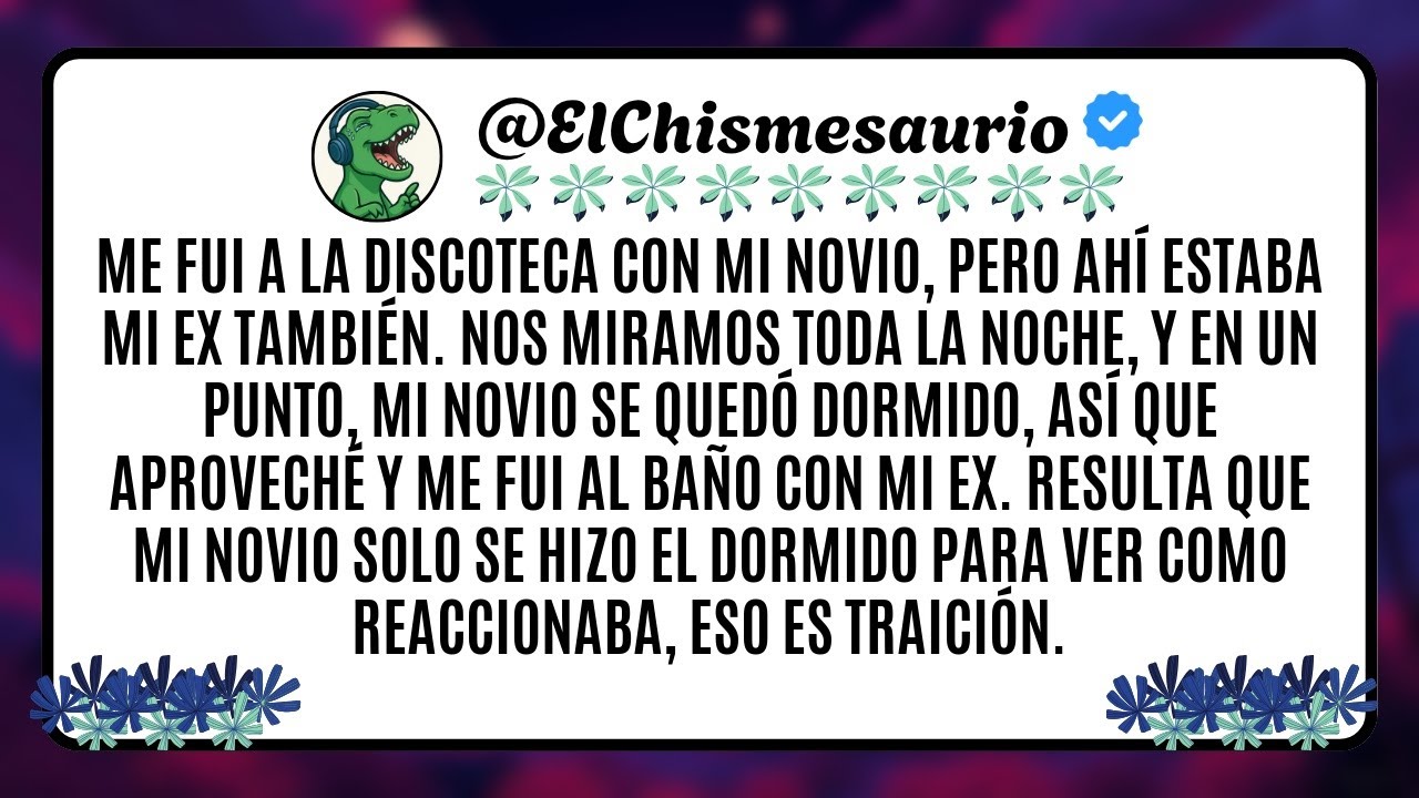 Me fui a la discoteca con mi novio, pero ahí estaba mi ex también. Nos miramos
