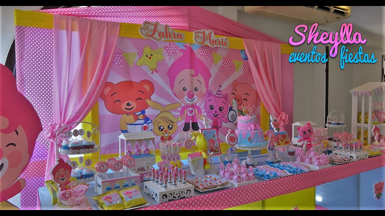Plim Plim niña, Deescubre como hacemos esta linda decoracion para cumpleaños Plim Plim