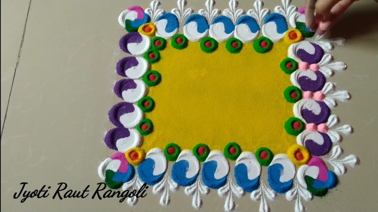 तुळशी विवाह रांगोळी डिझाईन unique Tulshi vivah rangoli design by Jyoti Raut Rangoli