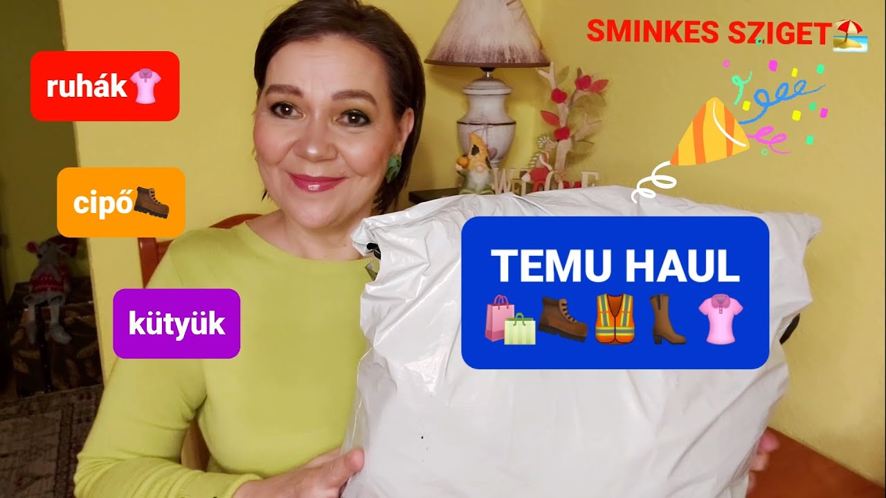 TEMU HAUL/Rendeltem ruh&aacute;kat &eacute;s cipőt, vajon ezek m&aacute;r j&oacute;k lesznek? 😍🛍️🧥👚👘🥾 #temu #temuhaul