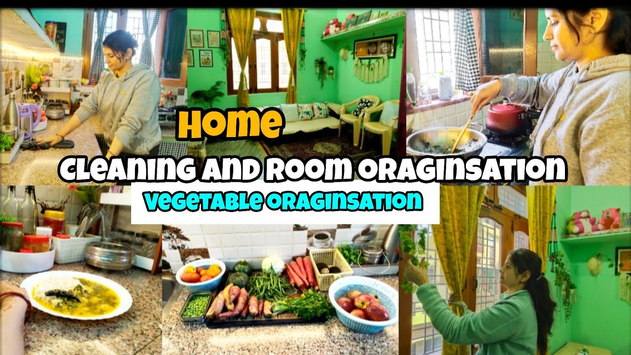 ✅ home,Cleaning & vegetable Organisation Routine |Simple Indian Home Tips