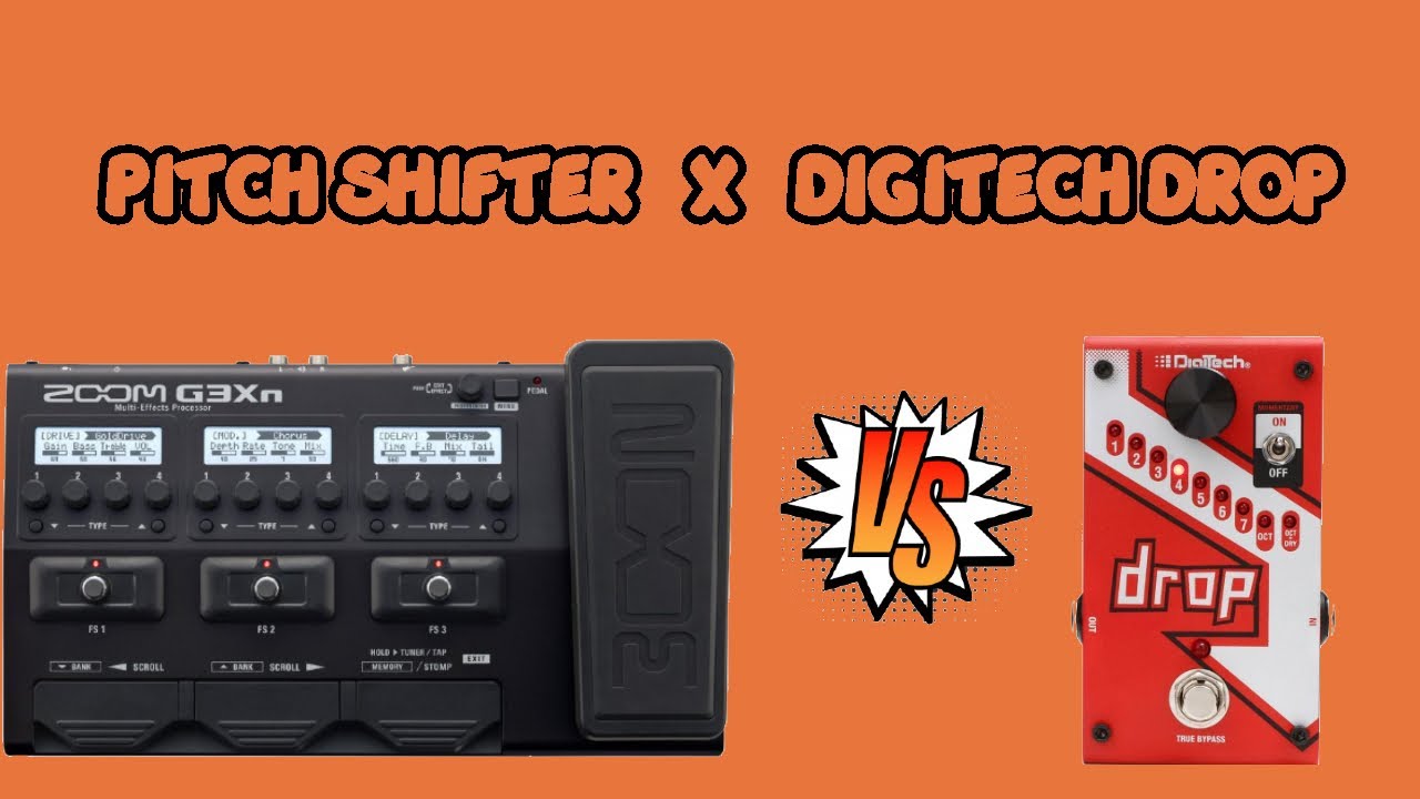Digitech DROP  vs Pitch Shifter Zoom G3Xn