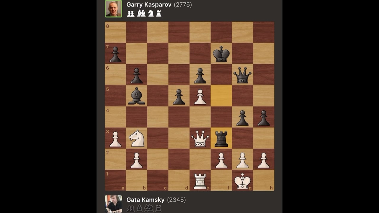 Gata Kamsky vs Garry Kasparov • New York-USA, 1989