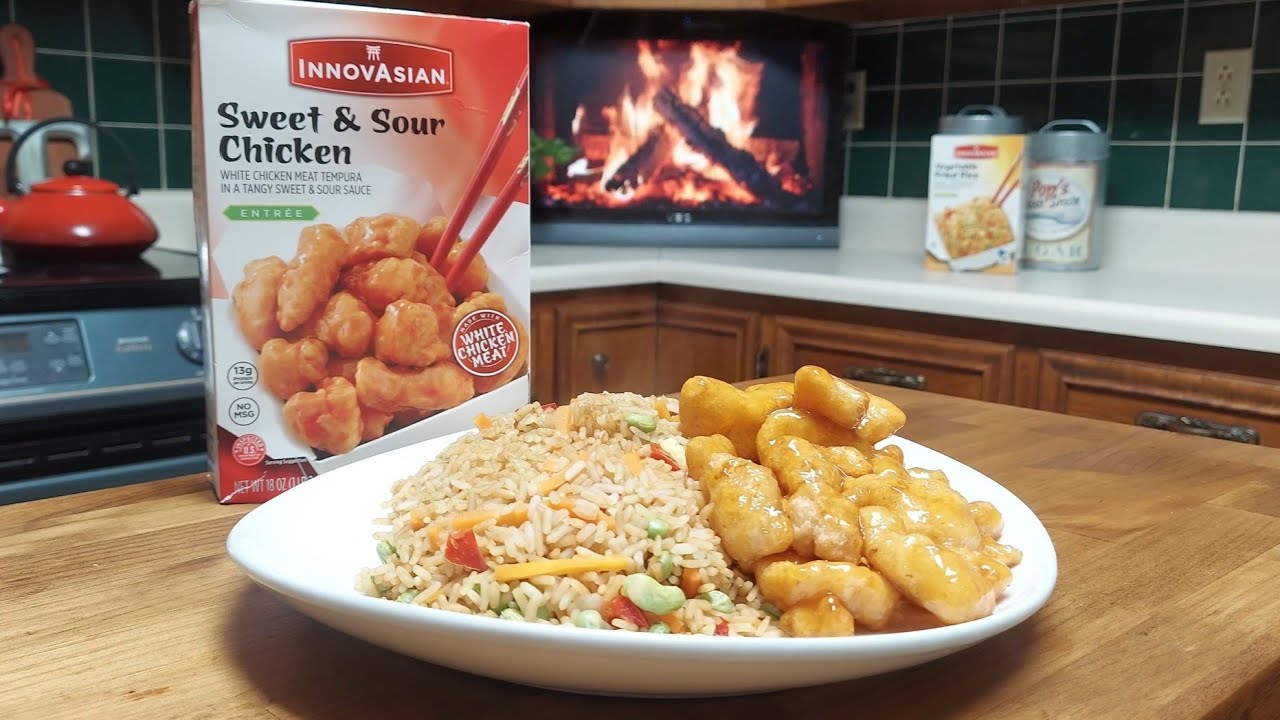 InnovAsian Sweet And Sour Chicken With Vegetable Fried Rice