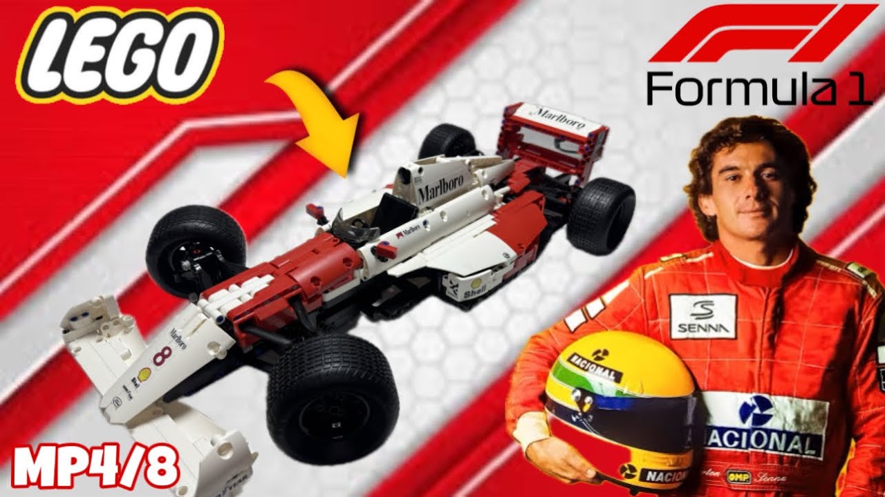 MCLAREN MP4/8 Formula 1 (MOC) Lego do AliExpress com 818 peças Homenagem Airton Senna #automobilismo
