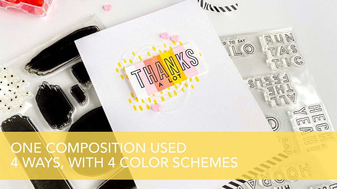 ONE COMPOSITION, 4 WAYS WITH 4 COLOR SCHEMES