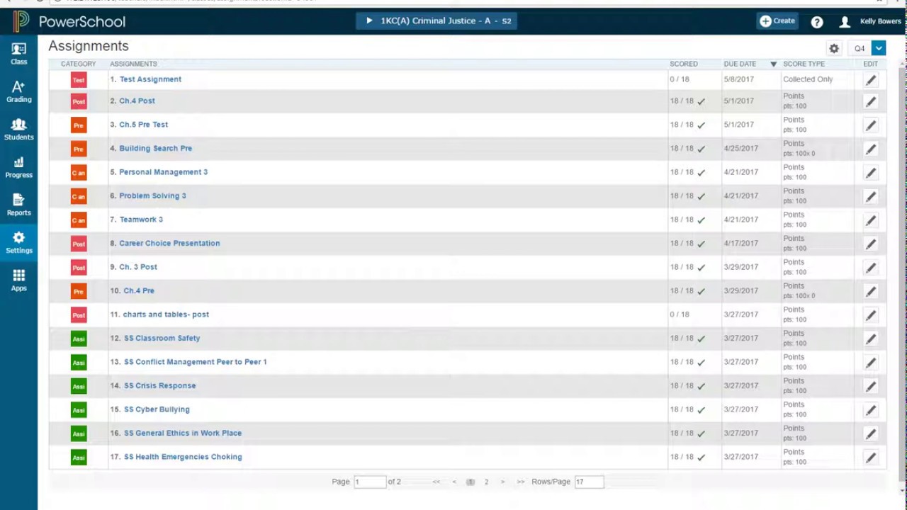 PowerSchool v12 PowerTeacher: Standards Grade Calculations Setup