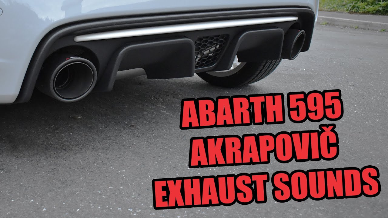 Abarth 595 Esseesse Akrapovic Exhaust Sound