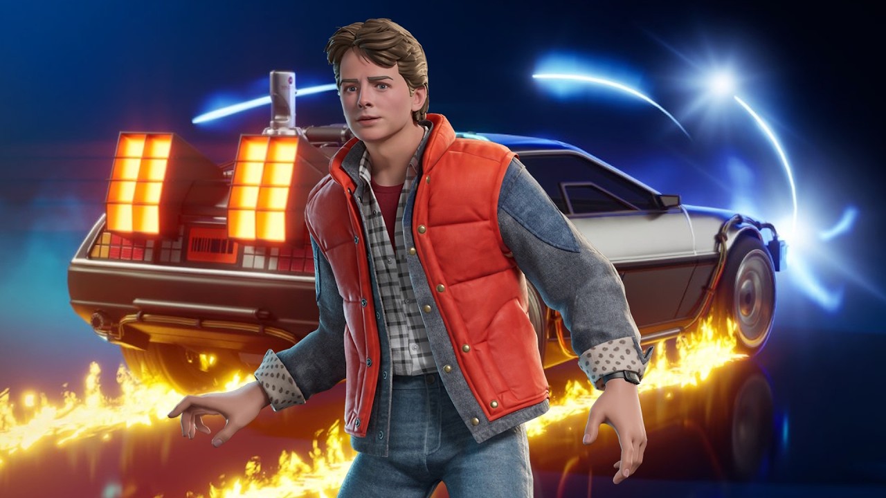 Fortnite - MARTY MCFLY guida la DeLorean e viaggia nel TEMPO verso una WIN a tema RITORNO AL FUTURO!