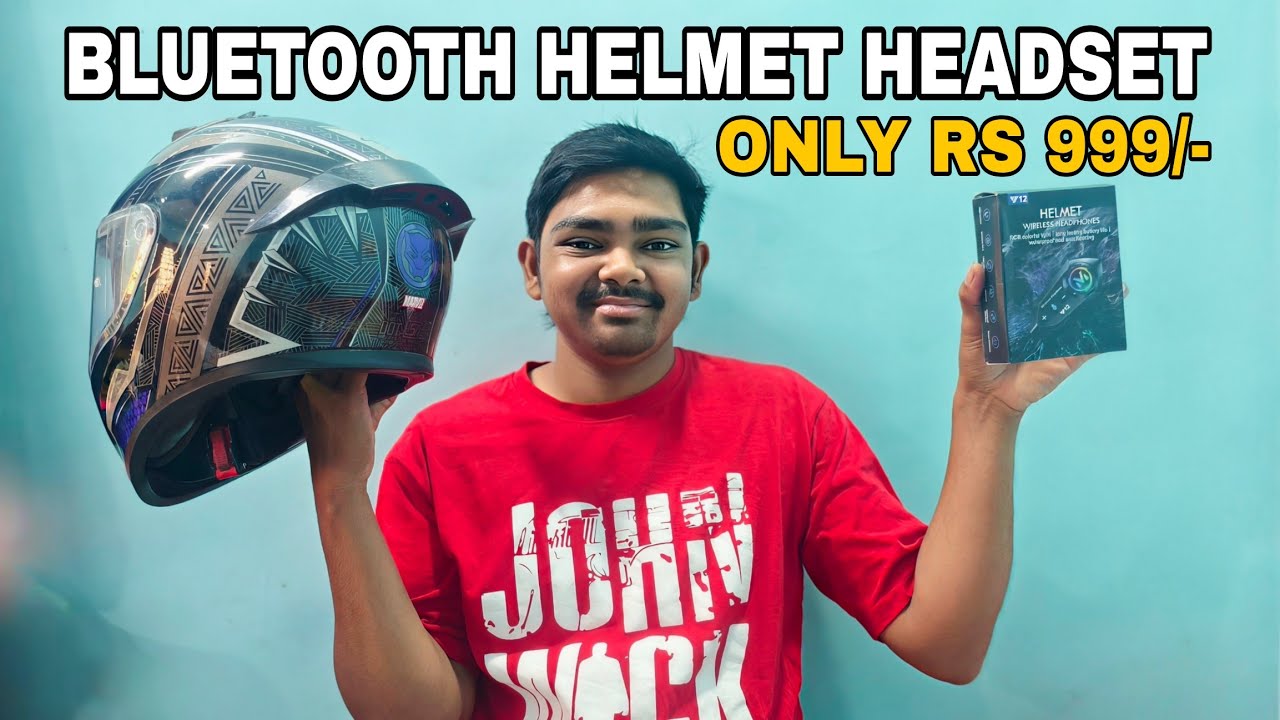 Primate Y10 Bluetooth Motorcycle Helmet Headset - only RS 999/- HD Calling and HiFi Music & GPS