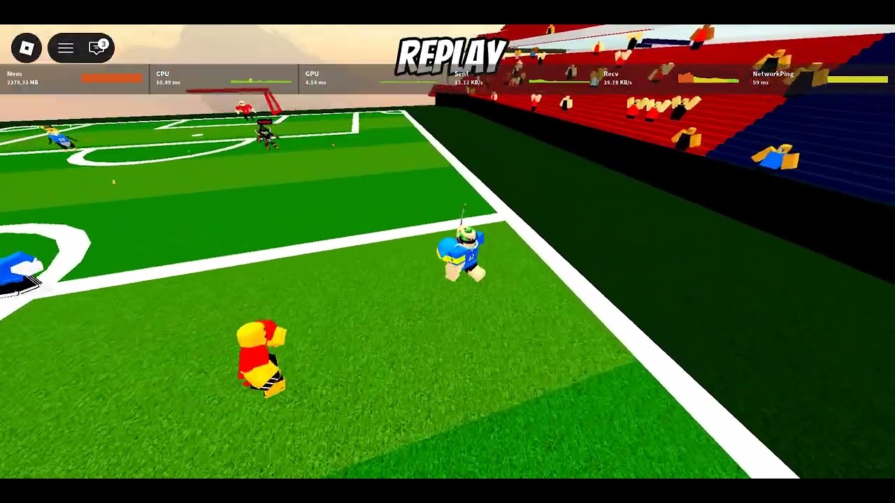 Roblox Team Soccer 3v3: Random match 3-1