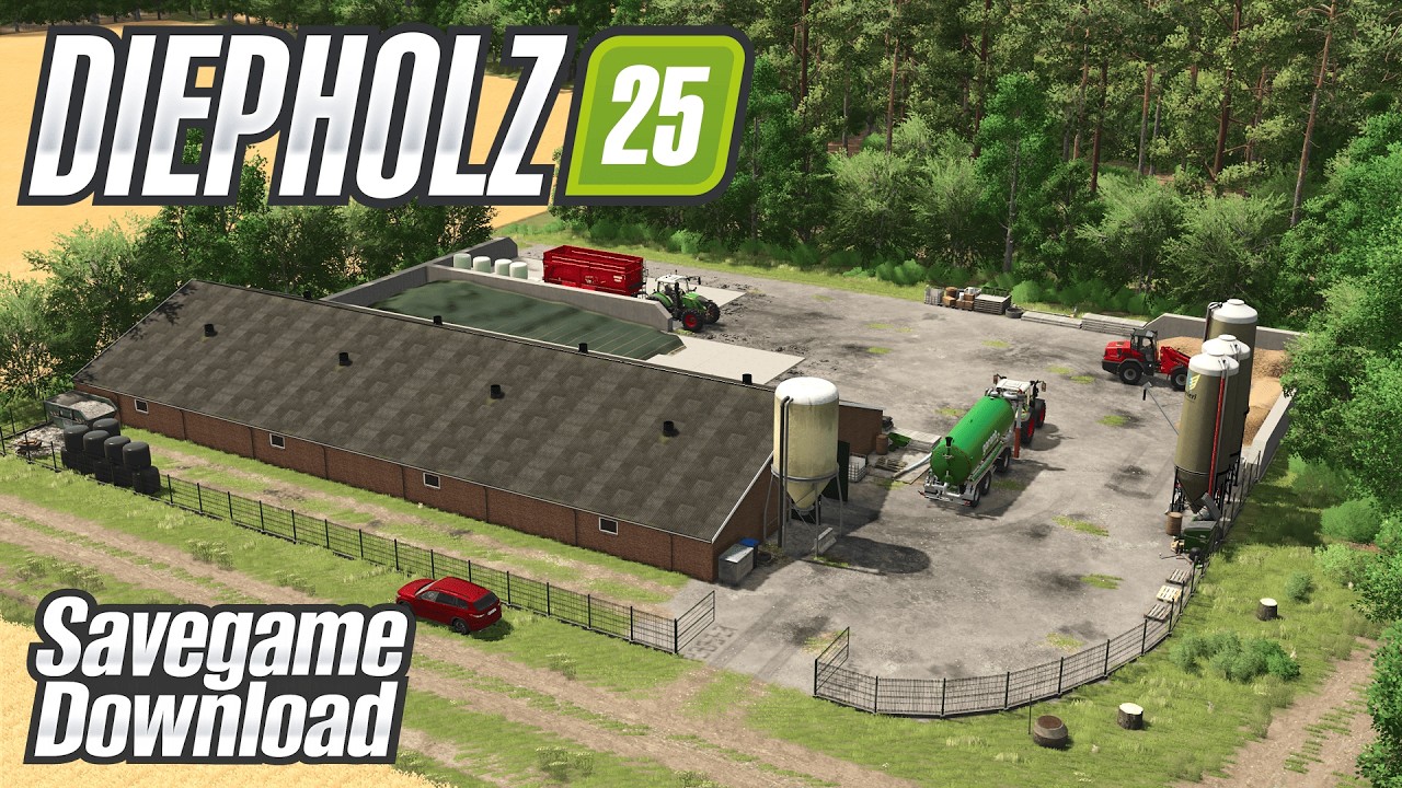 DIEPHOLZ I SAVEGAME DOWNLOAD I Schweinemast Stöwe KG I Farming Simulator 25