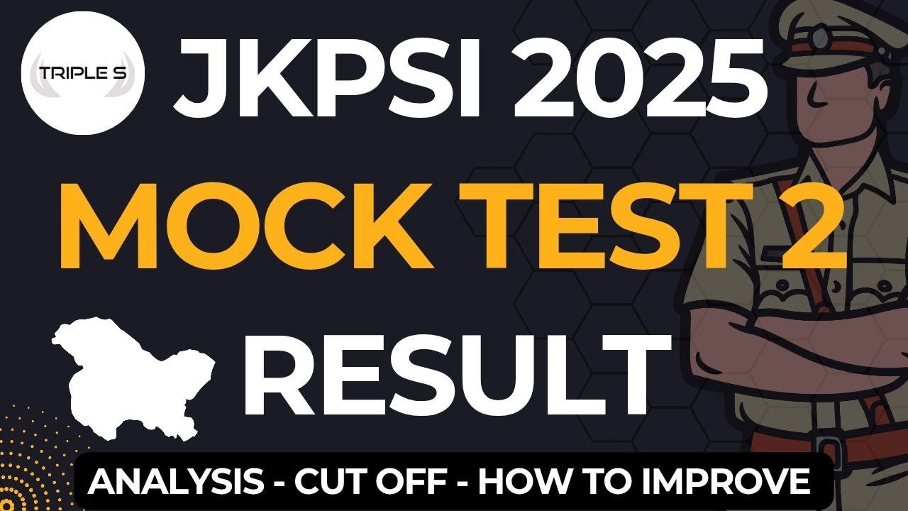 JKPSI 2025 - Mock Test 2 Result || Cut Off - How To Improve @TripleSClasses