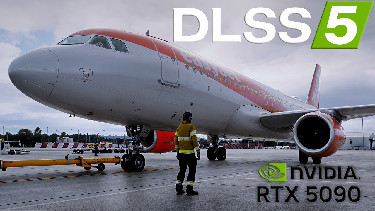 RTX 5090 + DLSS 5 | Первый полет в MSFS 2024 | БЕЗУМНАЯ ГРАФИКА!