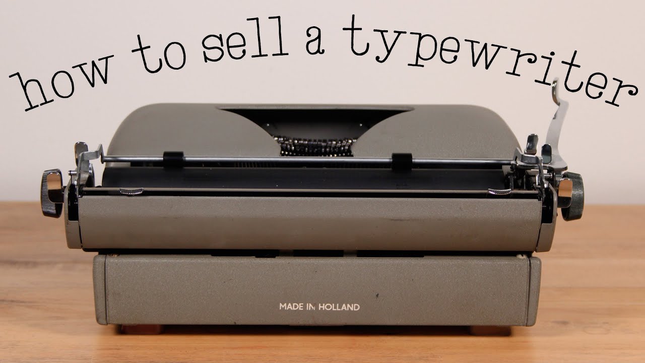 how I sell a typewriter