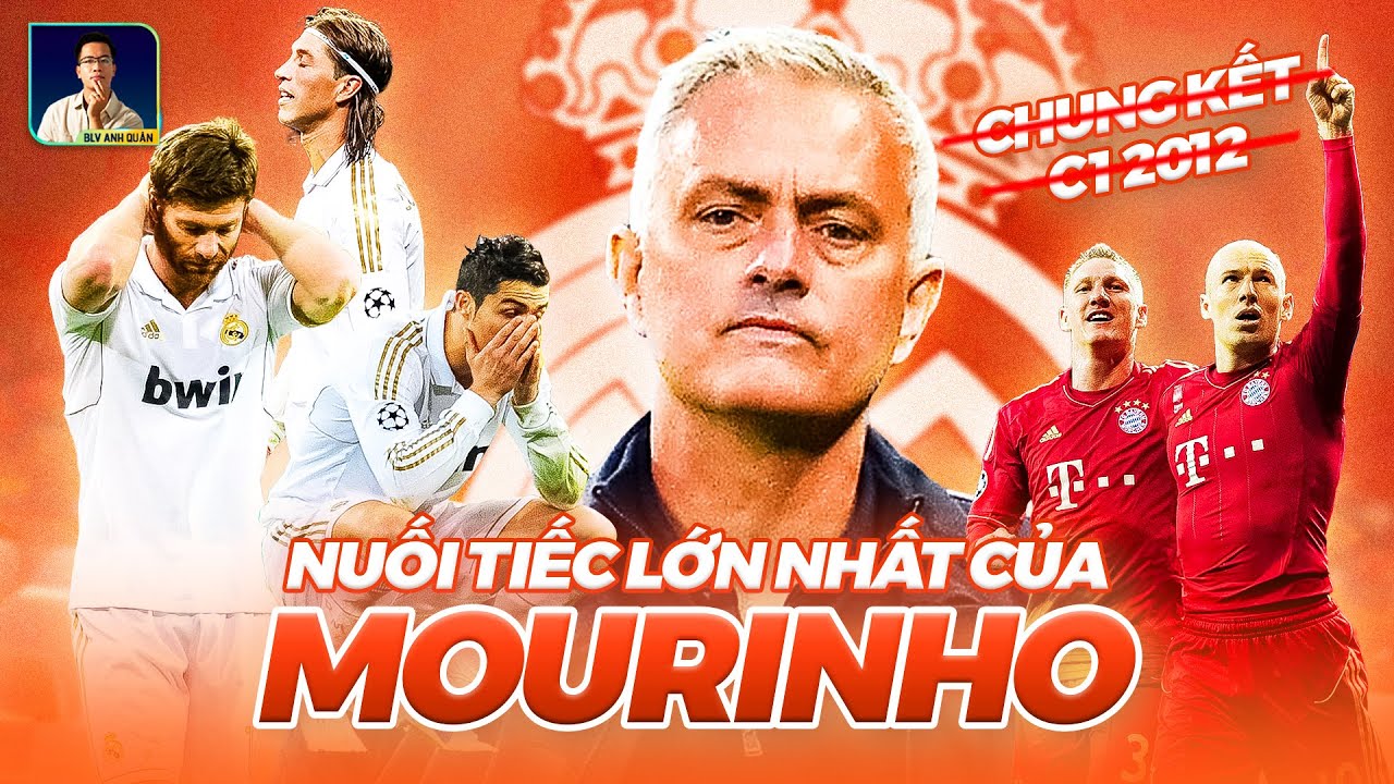 NUỐI TIẾC LỚN NHẤT CỦA MOURINHO: REAL MADRID CỦA NĂM 2012 KHÔNG VÀO ĐƯỢC CHUNG KẾT CHAMPIONS LEAGUE