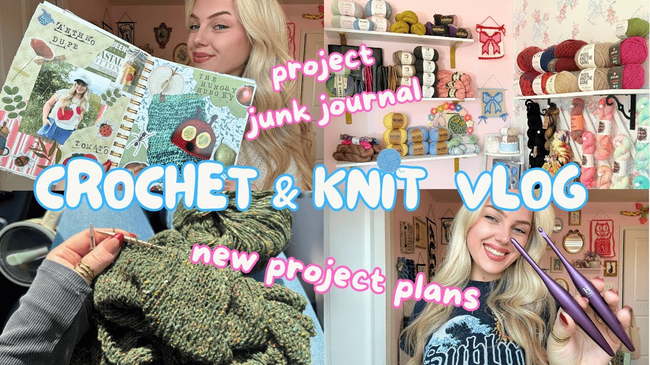 Crochet & Knit Vlog - chatty project plans, Furls hook update & hanging out *FaceTime vibes*