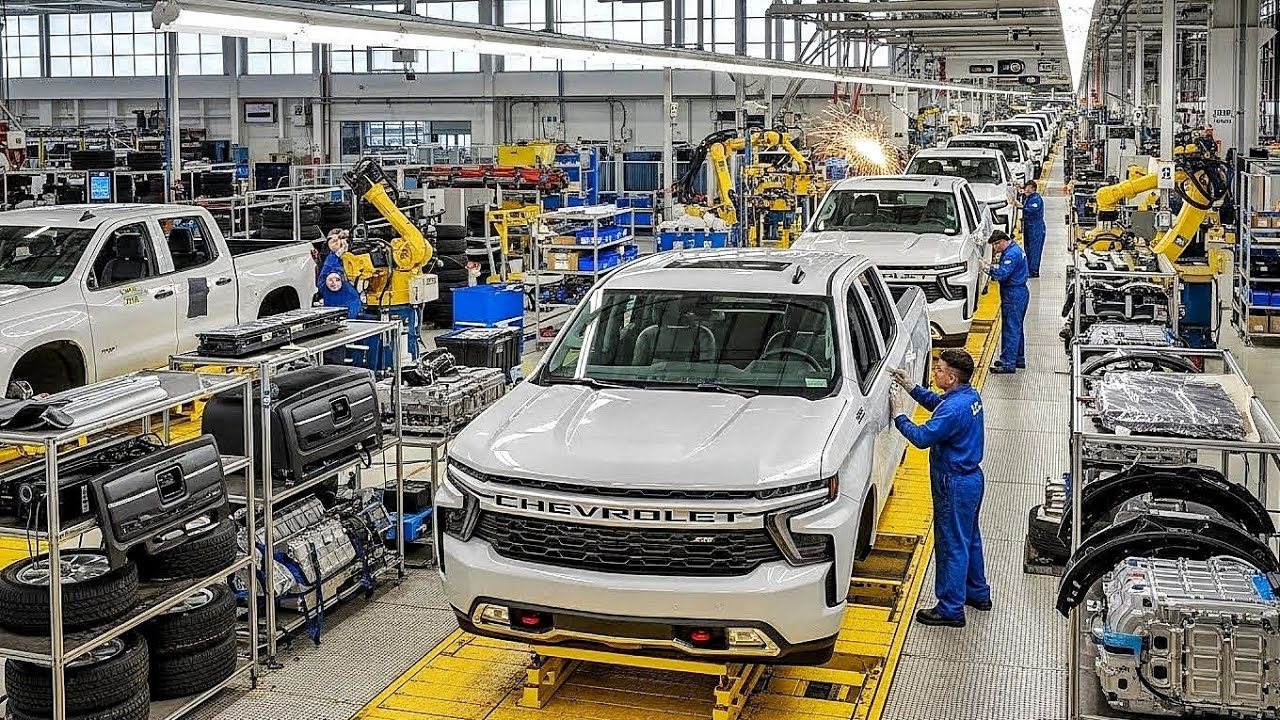 How Thousands Silverado EV are Manufactured — Step-by-Step Factory Tour